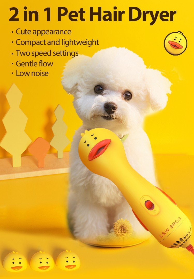 L&W BROS 2 in 1 Hair volumizing dryer for soft coats