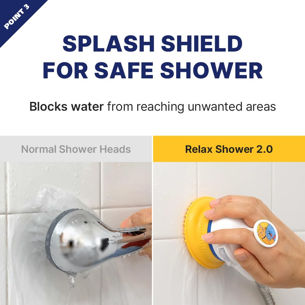 Relaxing Grooming Brush Scrubber Shower Wash Head