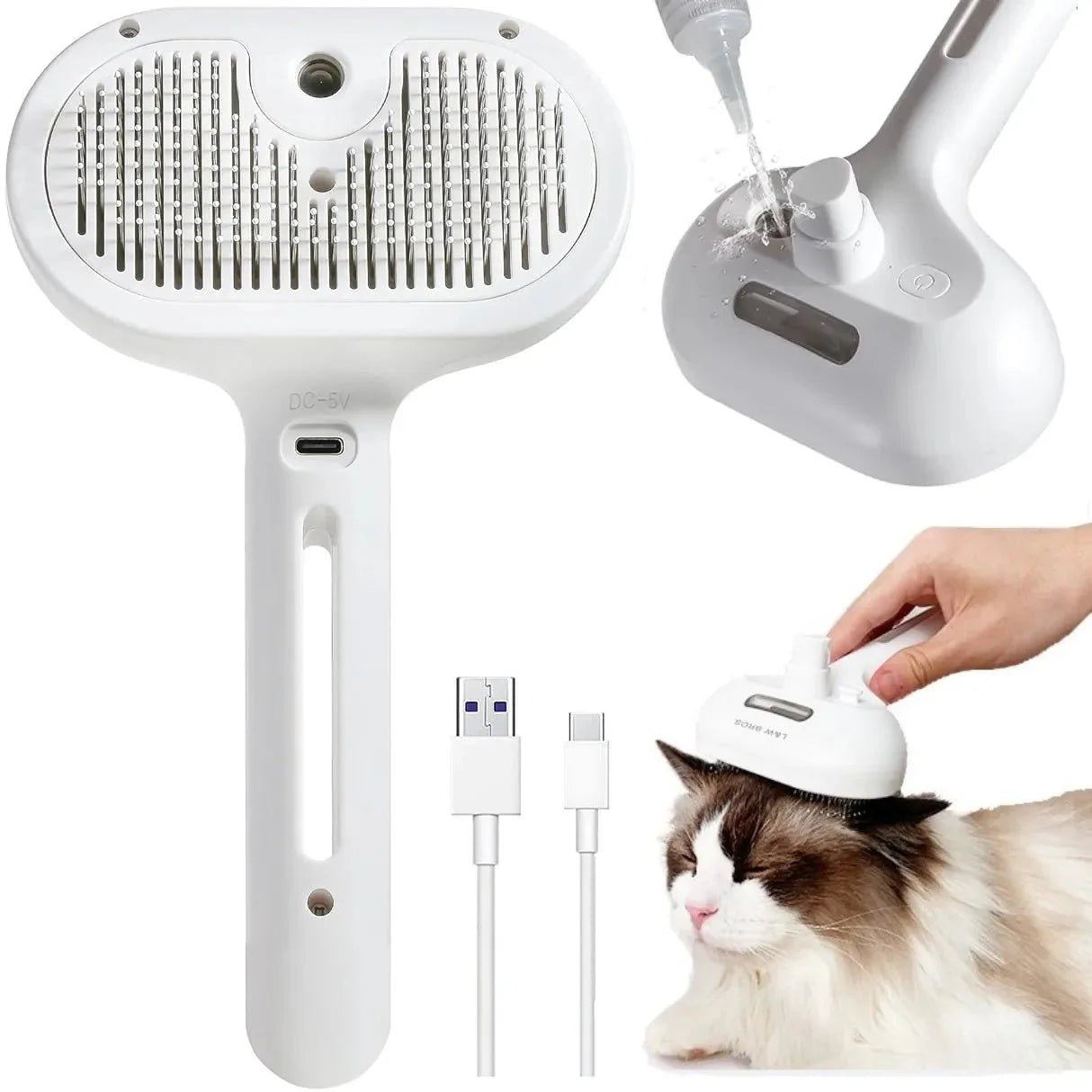L&W BROS Brush With Steam Spray