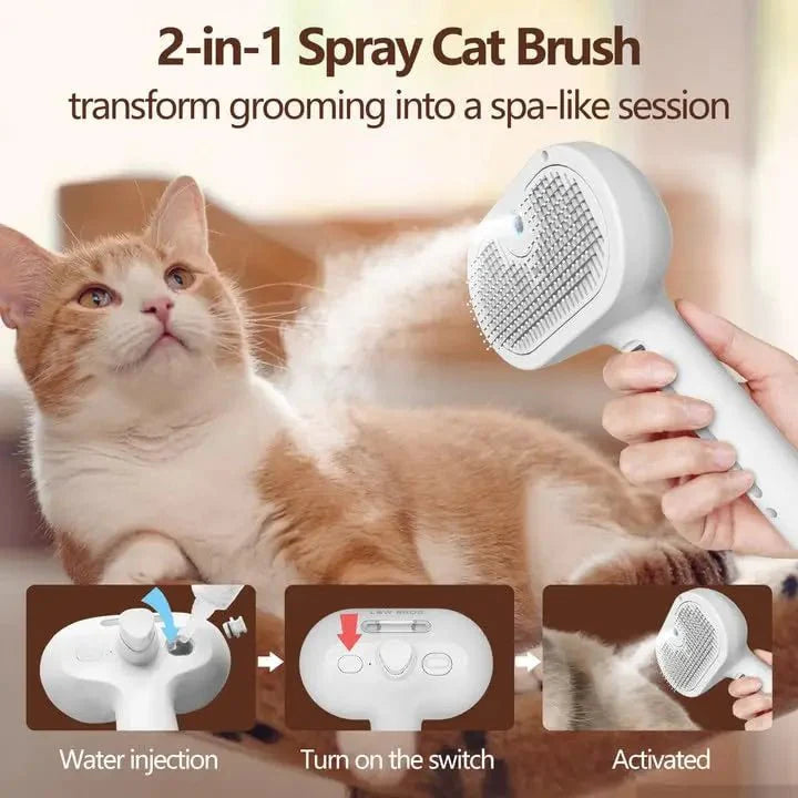 L&W BROS Brush With Steam Spray