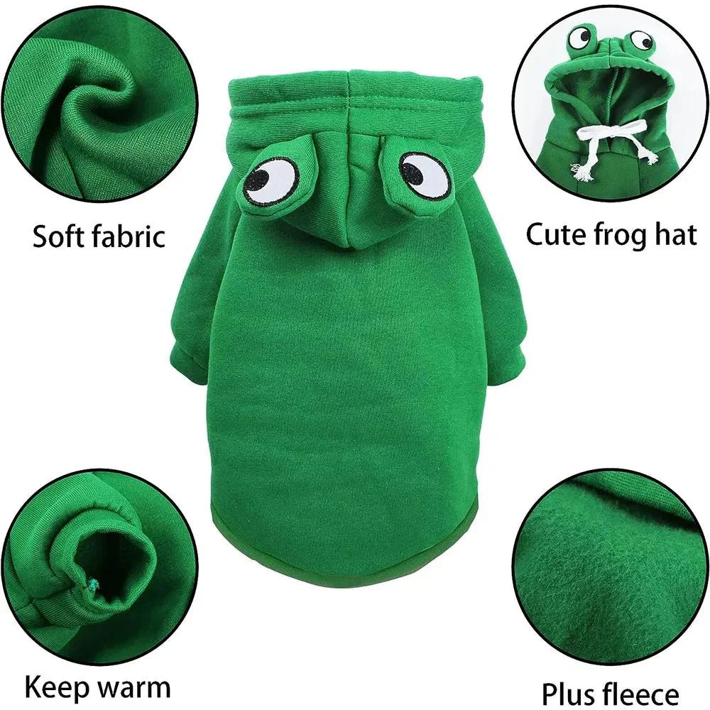 Frog Hoodie Fleece Sweater