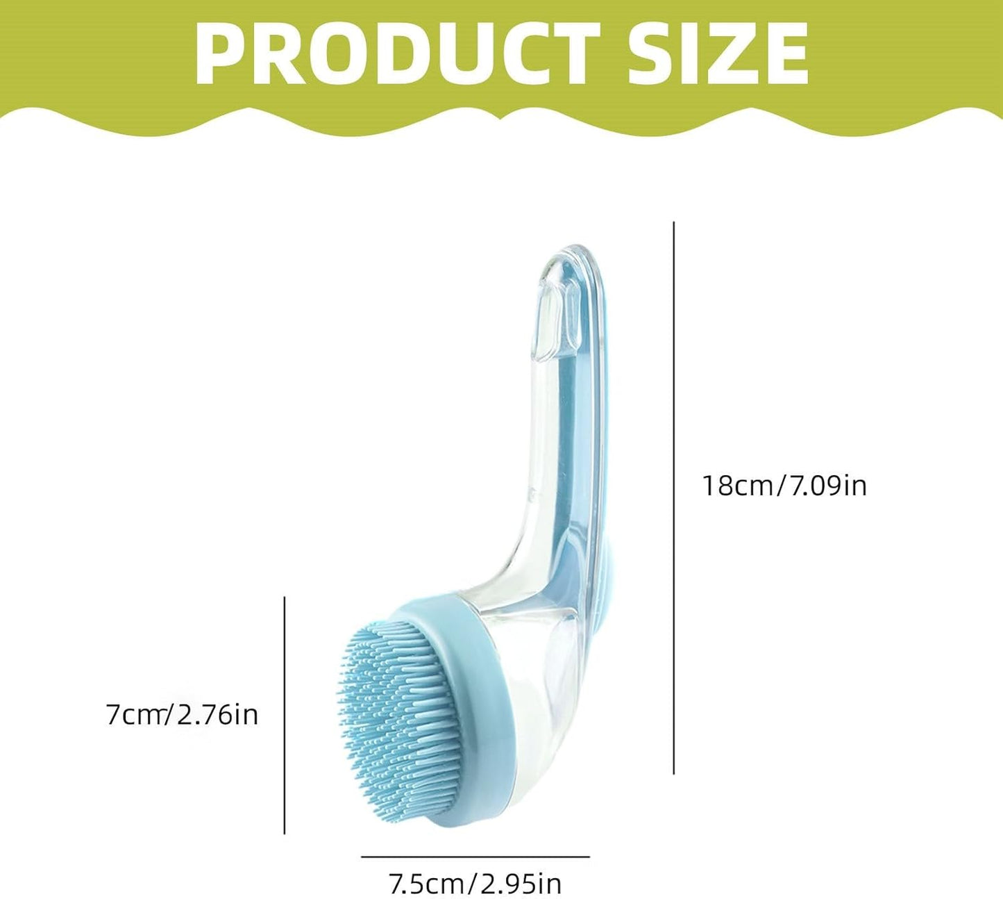 Grooming Brush with Built-In Soap Dispenser