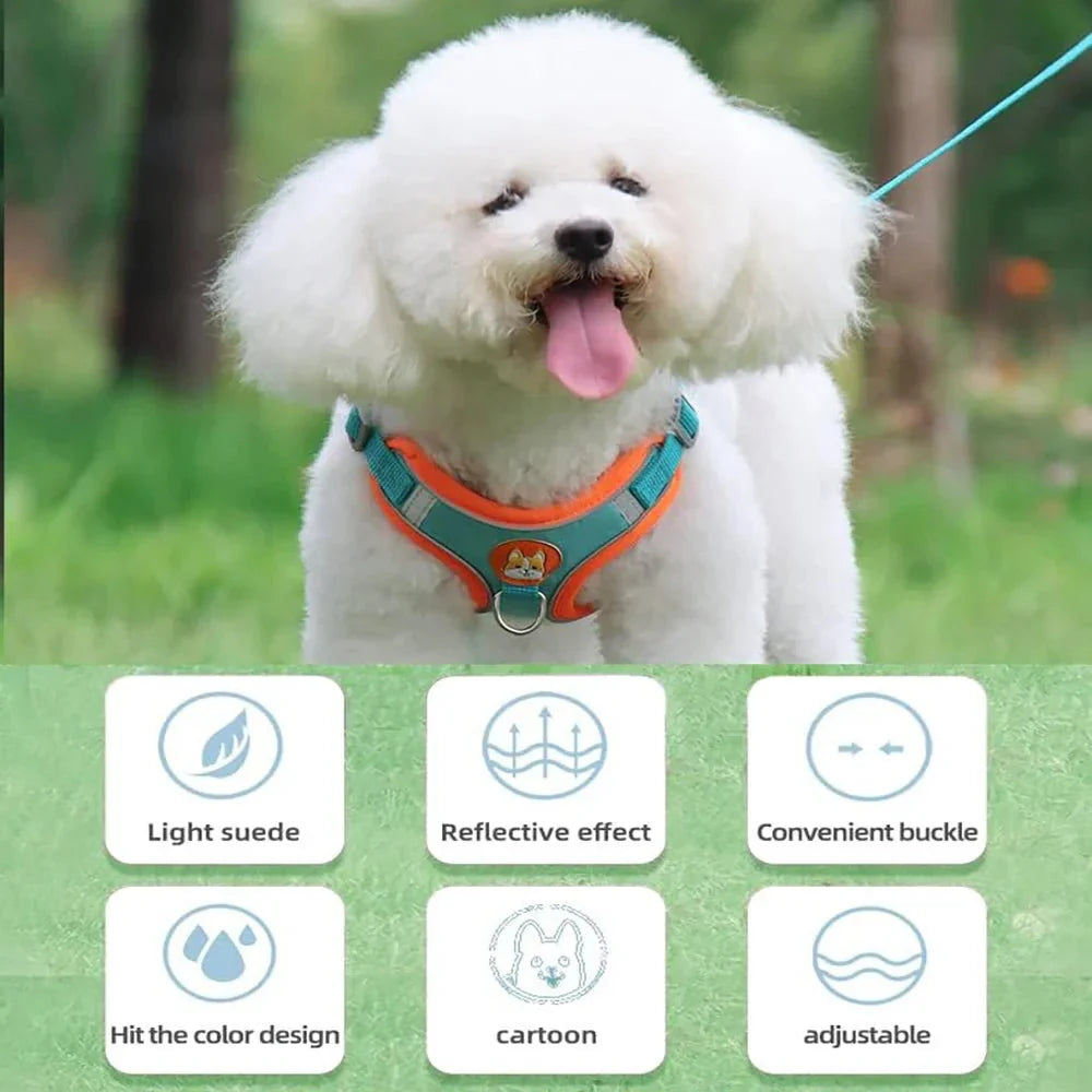 Reflective Dog Harness – Comfortable Nylon Harness for Walking