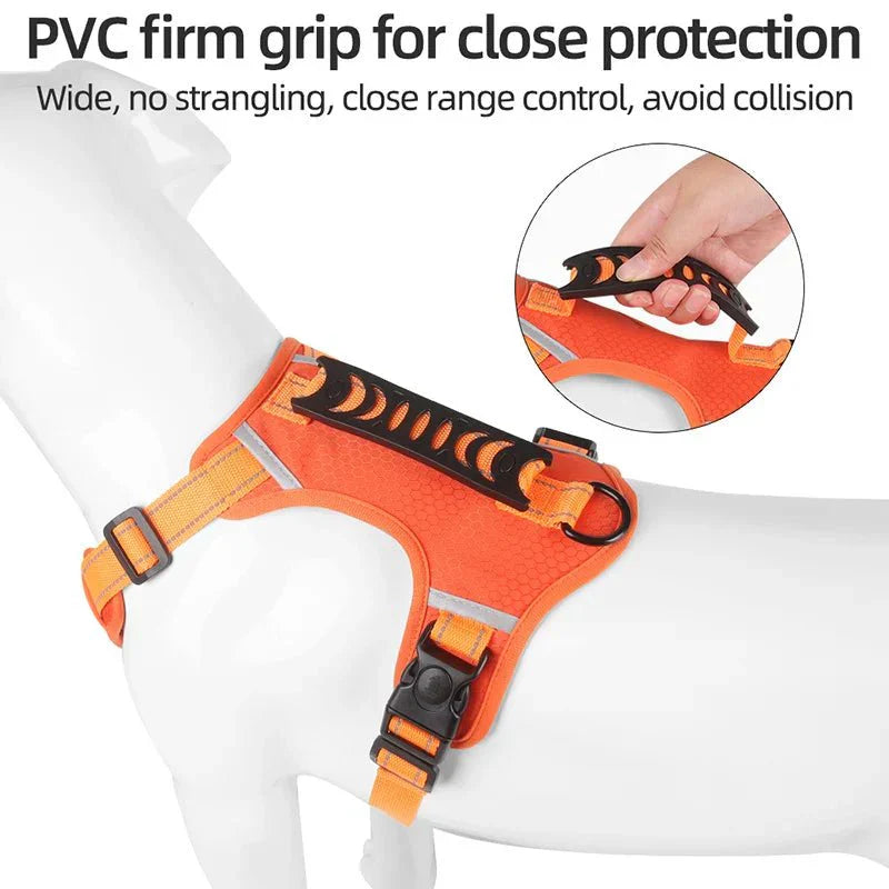 Reflective Dog Harness – Adjustable Nylon Harness for Walking