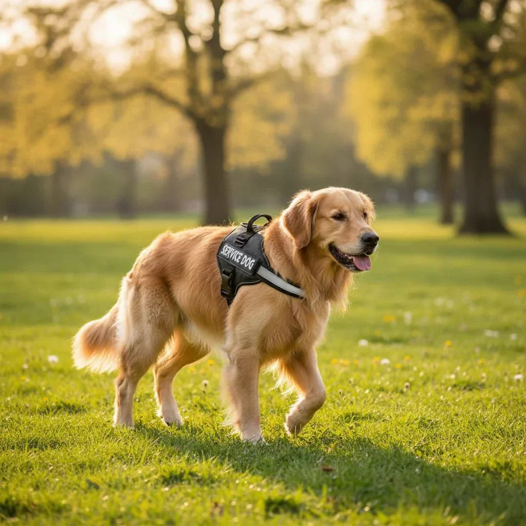 Reflective Adjustable Dog Harness – Strong Polyester for Walking
