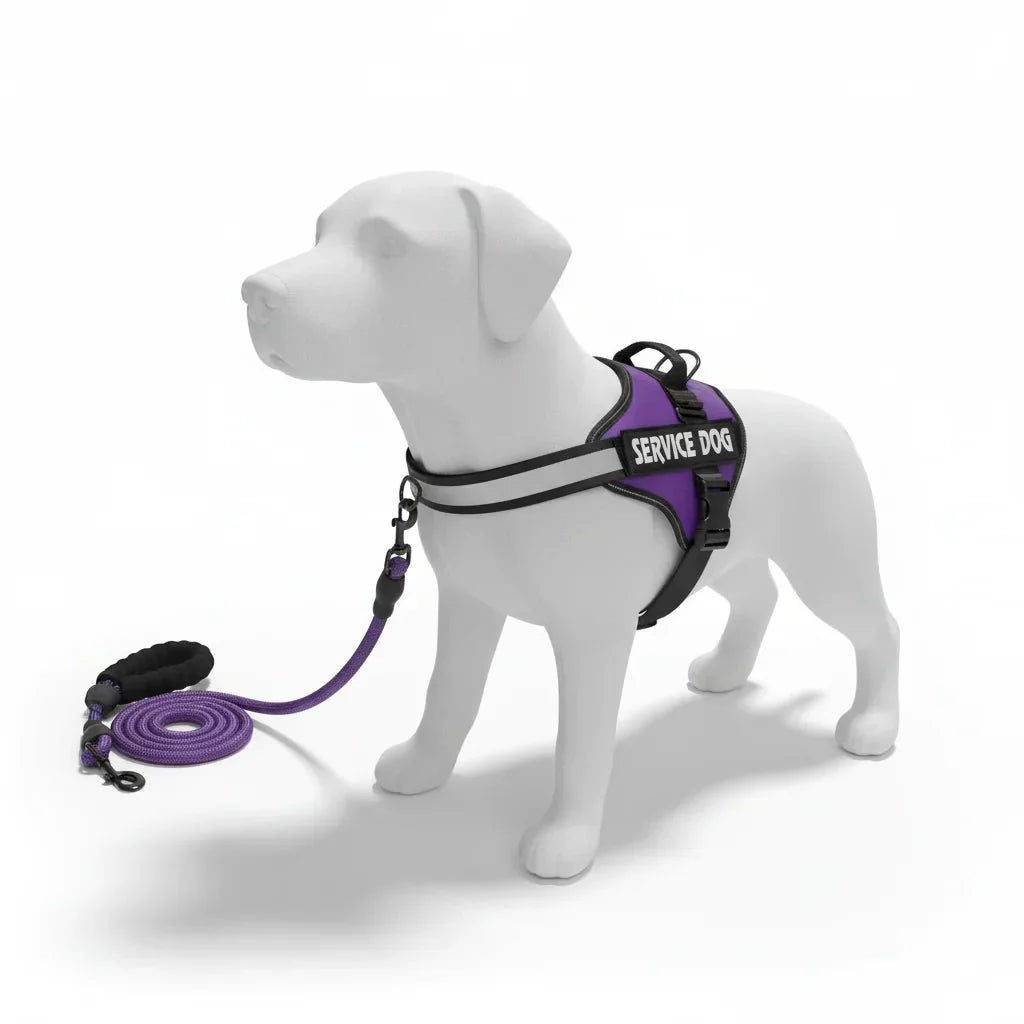 Reflective Adjustable Dog Harness – Strong Polyester for Walking