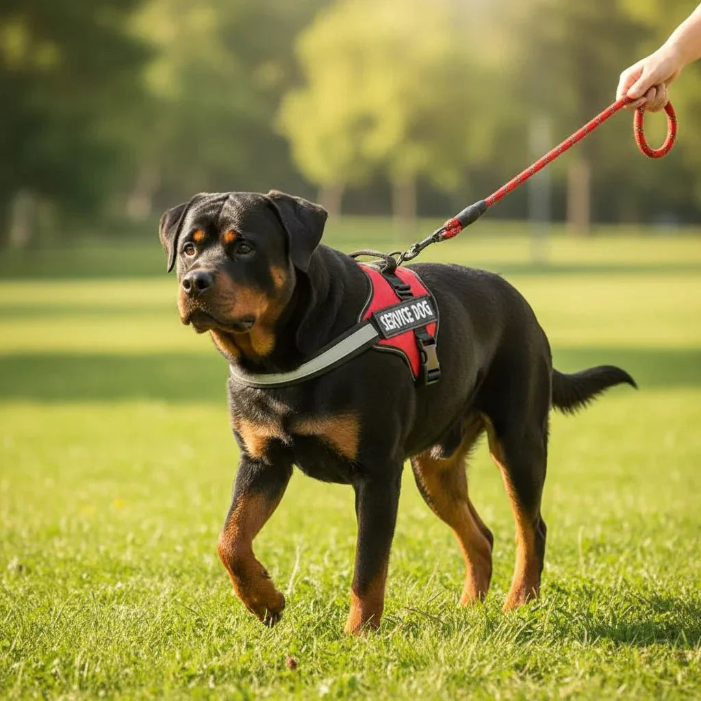 Reflective Adjustable Dog Harness – Strong Polyester for Walking