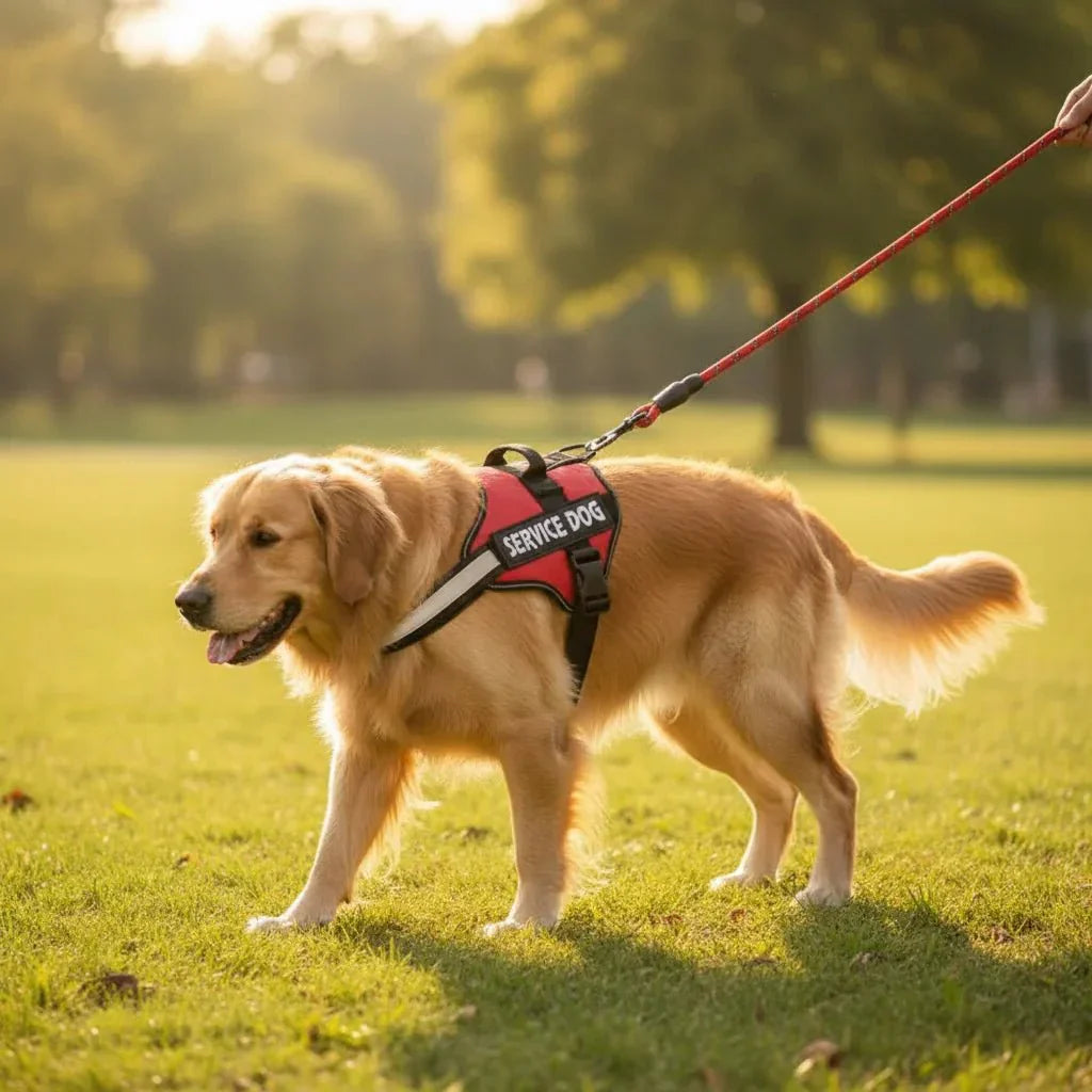Reflective Adjustable Dog Harness – Strong Polyester for Walking