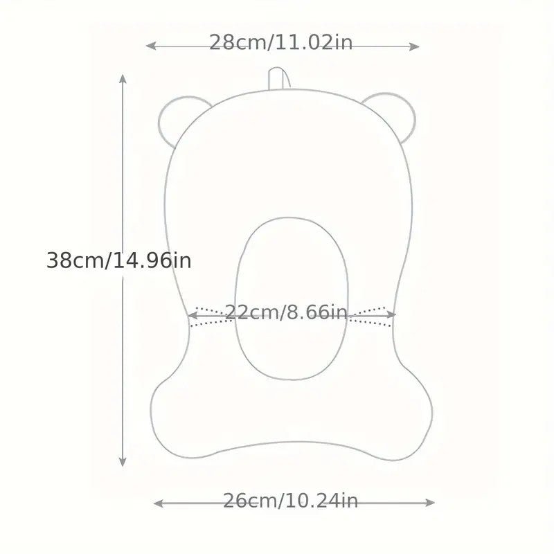 Non-Slip Bath Mat with 4 Buckles & Bath Tub