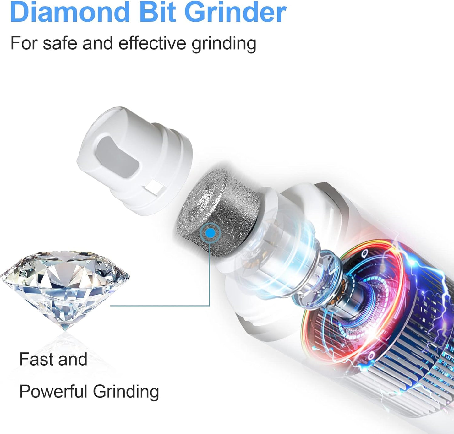 L&W BROS Rechargeable Nail Grinder Low-Noise