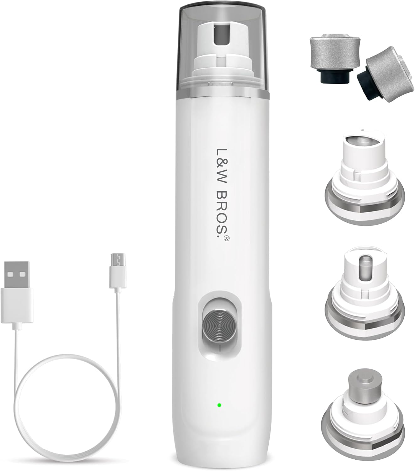 L&W BROS Rechargeable Nail Grinder Low-Noise