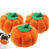 3 Pcs Pumpkin Chew Toys Plush