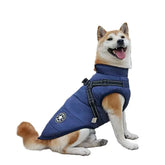 Warm Winter Coat for Dogs with Built-in Harness