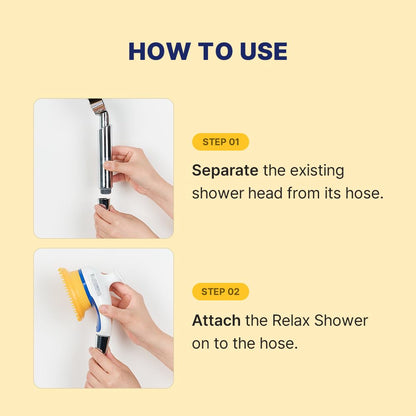 Relaxing Grooming Brush Scrubber Shower Wash Head