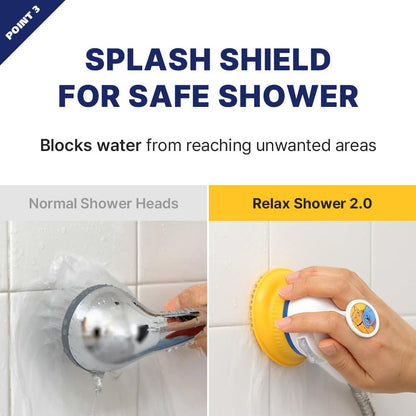 Relaxing Grooming Brush Scrubber Shower Wash Head