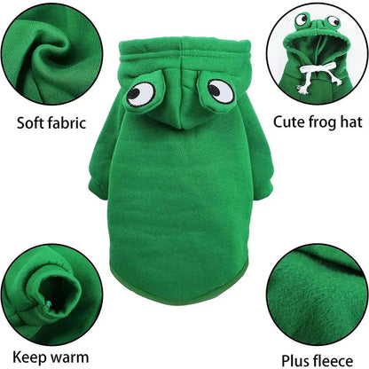 Frog Hoodie Fleece Sweater