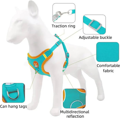 Reflective Dog Harness – Comfortable Nylon Harness for Walking