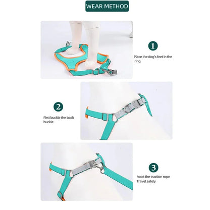 Reflective Dog Harness – Comfortable Nylon Harness for Walking