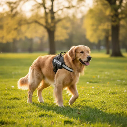 Reflective Adjustable Dog Harness – Strong Polyester for Walking