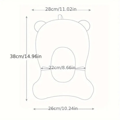 Non-Slip Bath Mat with 4 Buckles & Bath Tub