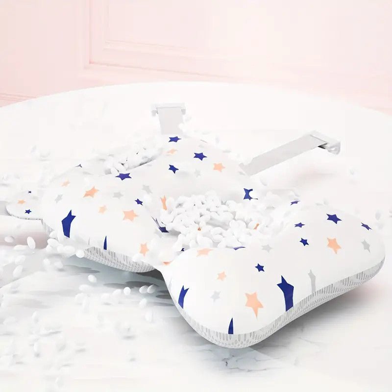 Non-Slip Bath Mat with 4 Buckles & Bath Tub