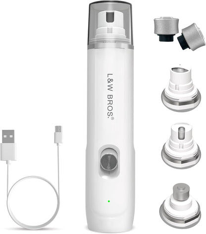 L&W BROS Rechargeable Nail Grinder Low-Noise