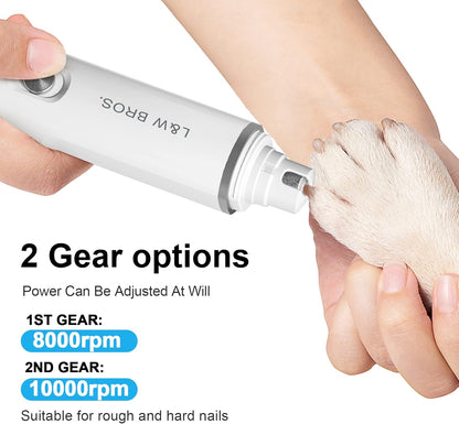 L&W BROS Rechargeable Nail Grinder Low-Noise