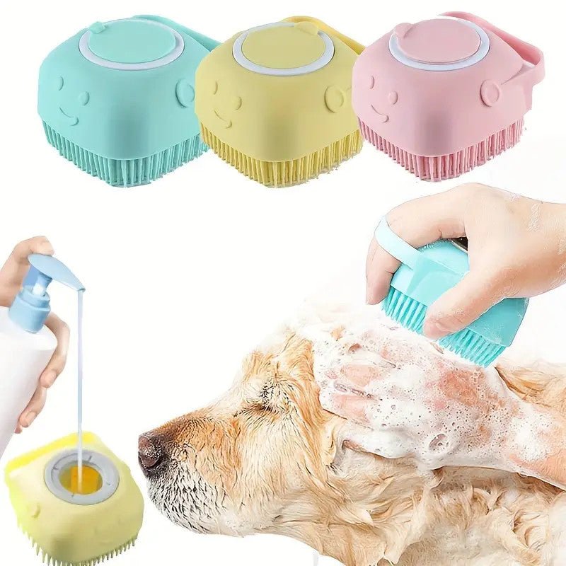 Bath Brush with Shampoo Storage