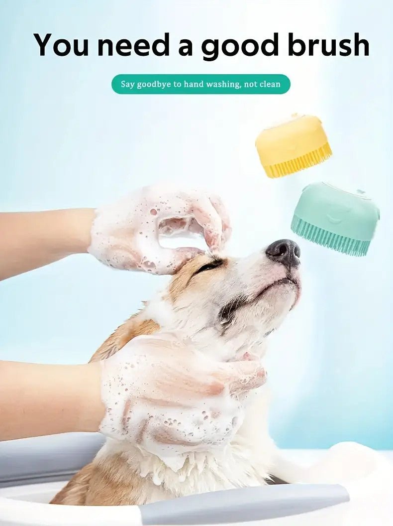 Bath Brush with Shampoo Storage