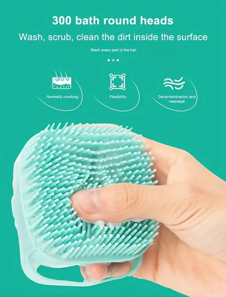 Bath Brush with Shampoo Storage